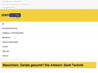 sentitechnik.li Webseite Vorschau