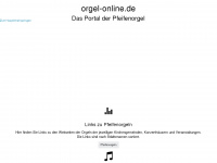 orgel-online.de Webseite Vorschau