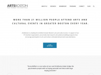 artsboston.org Webseite Vorschau