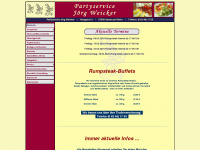 weickers-partyservice.de Webseite Vorschau