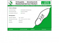 markert-orthopaedie.de Webseite Vorschau