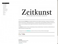 zeitkunst.info Webseite Vorschau