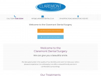 claremontdental.co.uk Webseite Vorschau