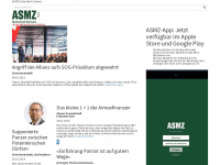 asmz.ch Webseite Vorschau