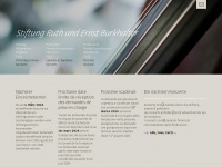 stiftungburkhalter.ch Webseite Vorschau