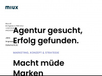miux.ch Webseite Vorschau