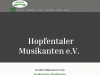 hopfentaler-musikanten.de Webseite Vorschau