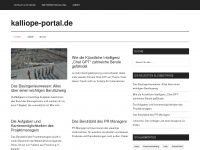kalliope-portal.de Webseite Vorschau
