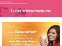 lotus-wassersystem.de Webseite Vorschau