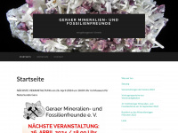 geraer-mineralienfreunde.de Webseite Vorschau