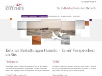 kutzner-bestattungen.de Webseite Vorschau