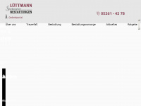 luettmann-bestattungen.de Webseite Vorschau