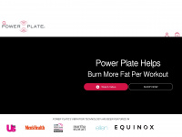 powerplate.com Webseite Vorschau