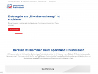 sportbund-rheinhessen.de Webseite Vorschau