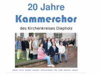 kammerchor-diepholz.de Webseite Vorschau