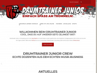 drumtrainerjunior.de Webseite Vorschau