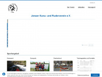 kanu-rudern-jena.de Webseite Vorschau