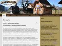 emmentalbahn.ch Webseite Vorschau