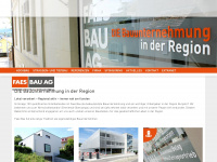 faesbau.ch Webseite Vorschau