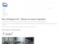 maxschuepbachag.ch Webseite Vorschau