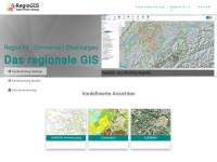 regiogis.ch Webseite Vorschau