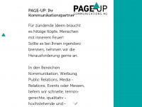 page-up.ch Webseite Vorschau