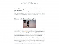 ecole-hockey.ch Webseite Vorschau