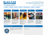 blatter-papeterie.ch Webseite Vorschau