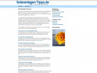 solaranlagen-tipps.de Webseite Vorschau