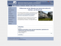hiskp.uni-bonn.de Webseite Vorschau