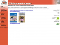 wildbienen-kataster.de Webseite Vorschau