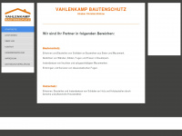 vahlenkamp-bautenschutz.de Webseite Vorschau