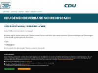 cdu-schrecksbach.de Webseite Vorschau