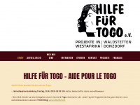 hilfe-fuer-togo.de Webseite Vorschau