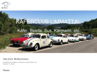 kaeferclub.ch Webseite Vorschau