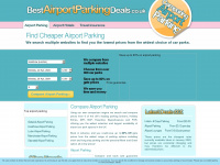 bestairportparkingdeals.co.uk Webseite Vorschau