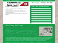 maurermeister-haase.de Webseite Vorschau