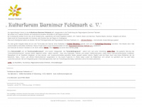 kulturforum-barnimer-feldmark.de Webseite Vorschau