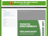 musikzug-burgfarrnbach.de Webseite Vorschau
