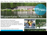 wuppertaler-paddler-gilde.de Webseite Vorschau