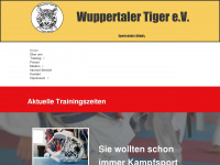 wuppertaler-tiger.de Webseite Vorschau