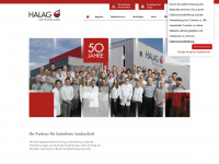 halagchemie.ch Webseite Vorschau