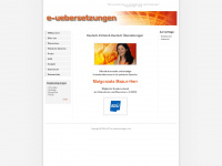e-uebersetzungen.com Webseite Vorschau