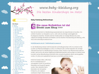 baby-kleidung.org Webseite Vorschau