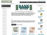 banknotes.com Webseite Vorschau