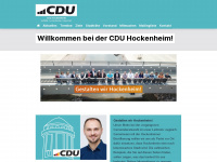 cdu-hockenheim.de Webseite Vorschau