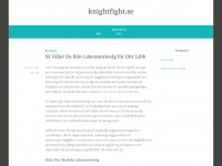 knightfight.se Webseite Vorschau