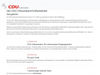 cdu-kraehenwinkel.de Webseite Vorschau