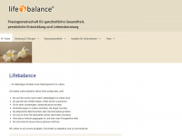 lifebalance.at Webseite Vorschau