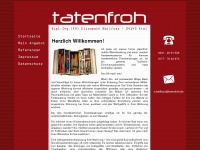 tatenfroh.de Webseite Vorschau